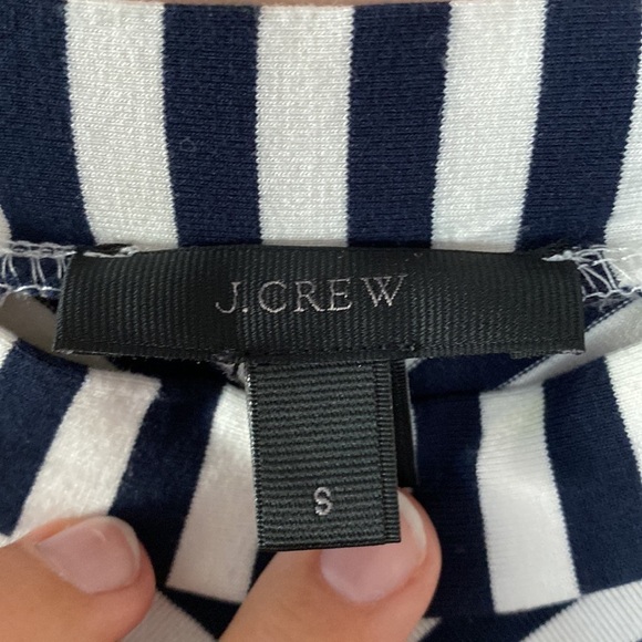 J Crew Striped Navy & White tank dress - Picture 3 of 5